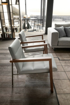 MIMOSA - Fabric armchair with armrests by ESTEL GROUP - view 3